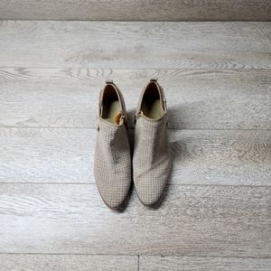 Franco Sarto Perforated Suede Leather Booties